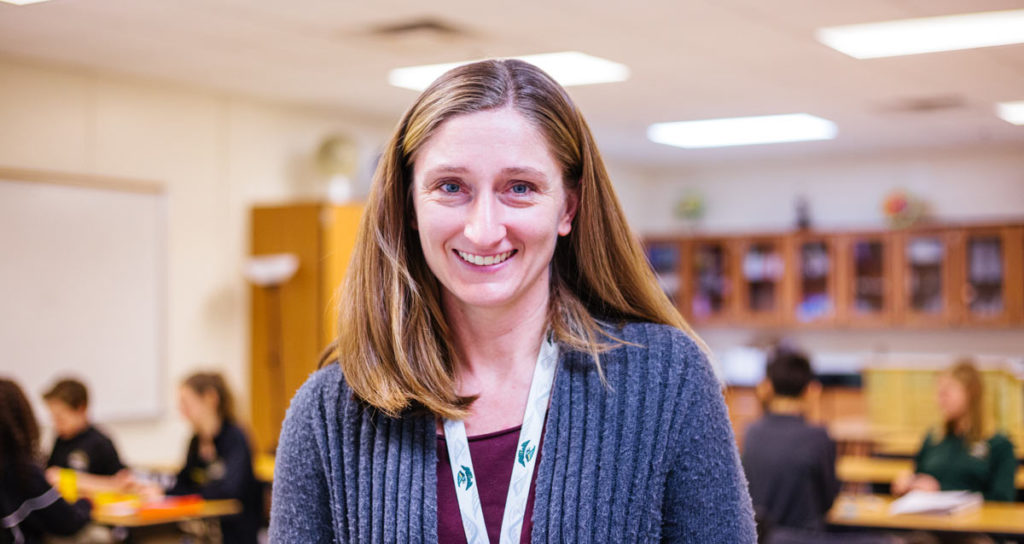 Emily Streeter teaches science at New Life Academy
